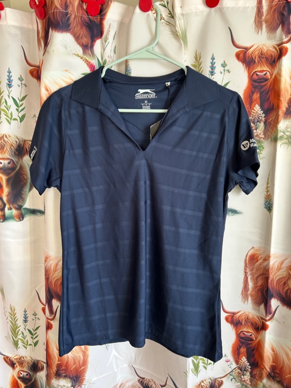 Slazenger Women’s Navy Blue V Neck Golf Shirt